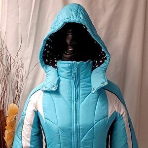 London Fog - Short Hooded Puffer Jacket Sze M 10-12